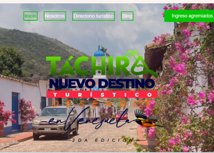 Cámara de Turismo del Táchira lanza innovadora plataforma digital para impulsar el turismo regional